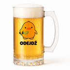 KUFEL z nadrukiem "Odejdź"