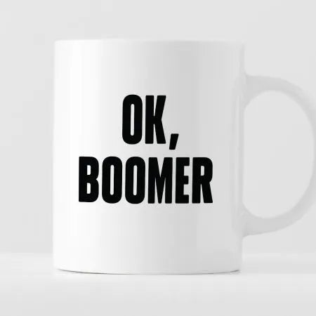 Kubek z nadrukiem "Ok, boomer"