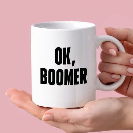 Kubek z nadrukiem "Ok, boomer"