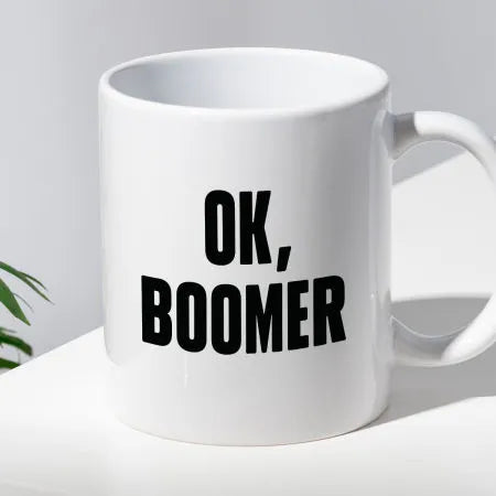 Kubek z nadrukiem "Ok, boomer"