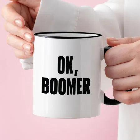 Kubek z nadrukiem "Ok, boomer"