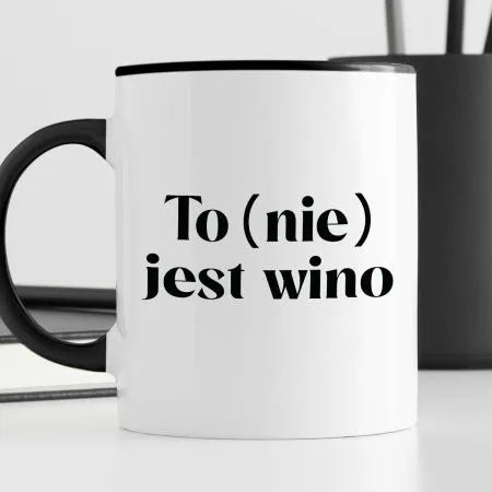 Kubek z nadrukiem "To (nie) jest wino"