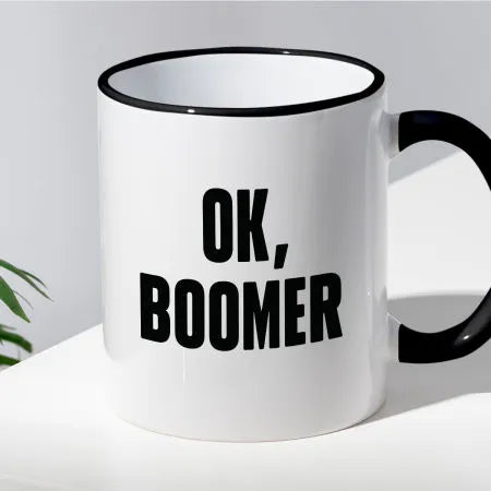 Kubek z nadrukiem "Ok, boomer"