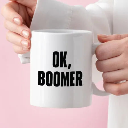 Kubek z nadrukiem "Ok, boomer"