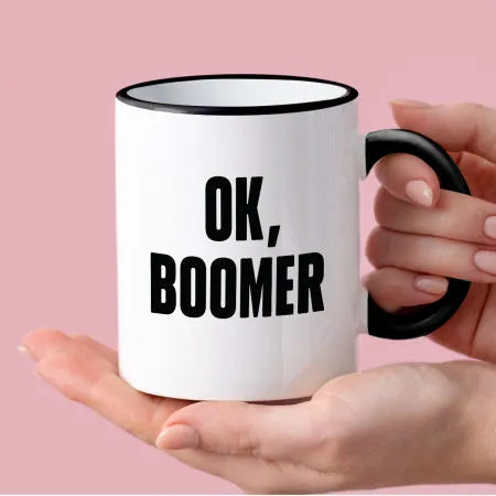 Kubek z nadrukiem "Ok, boomer"