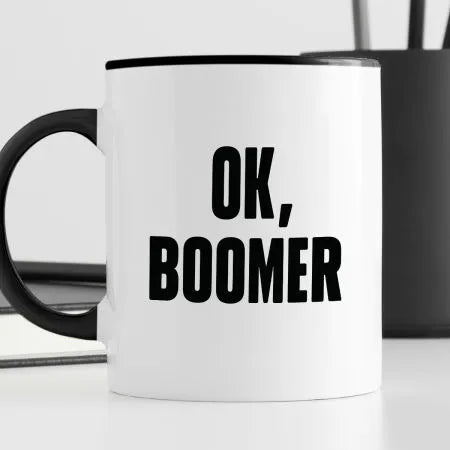 Kubek z nadrukiem "Ok, boomer"