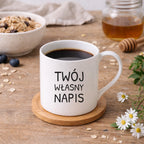 Kubek PORCELANOWY 300 ml z własnym napisem