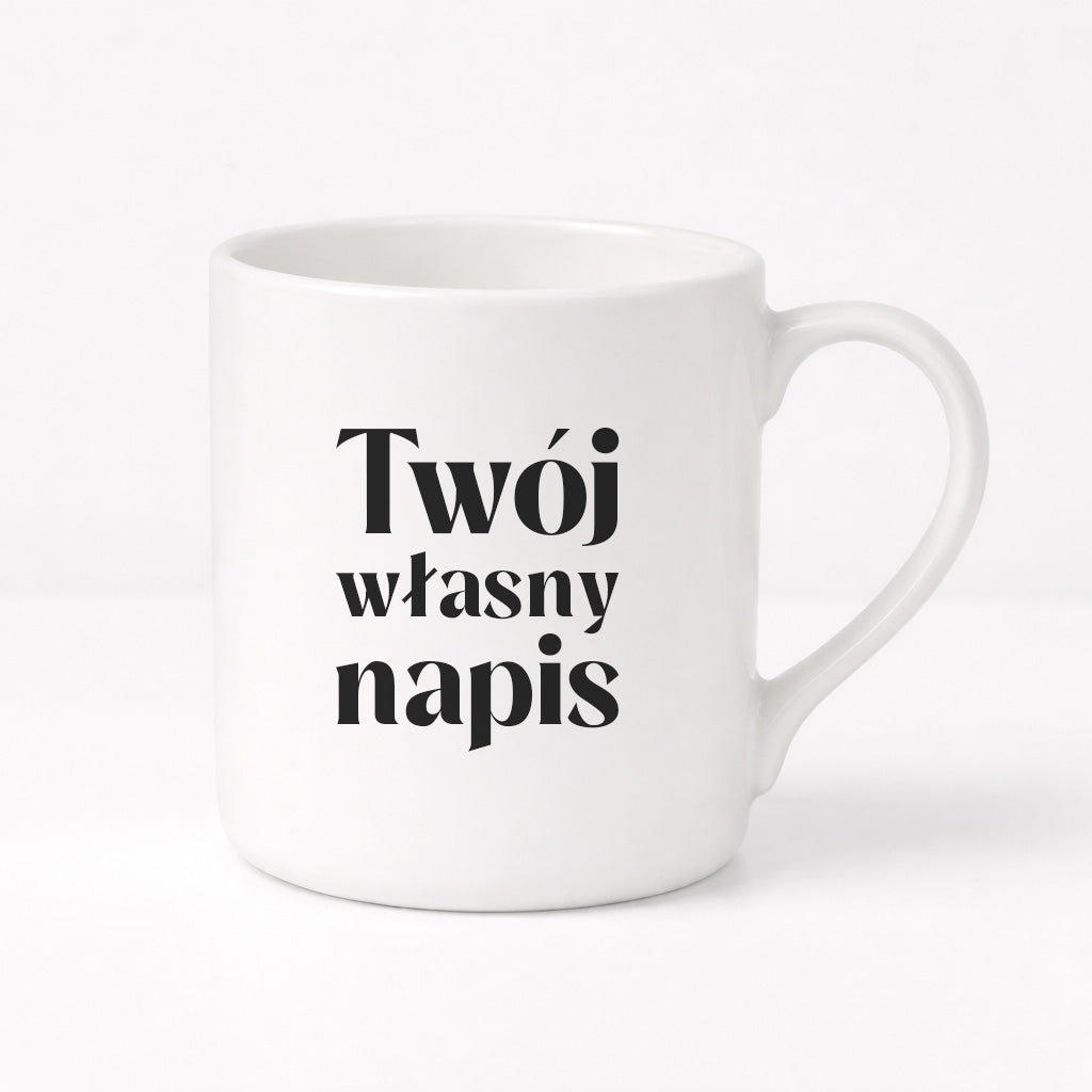 Kubek PORCELANOWY 300 ml z własnym napisem