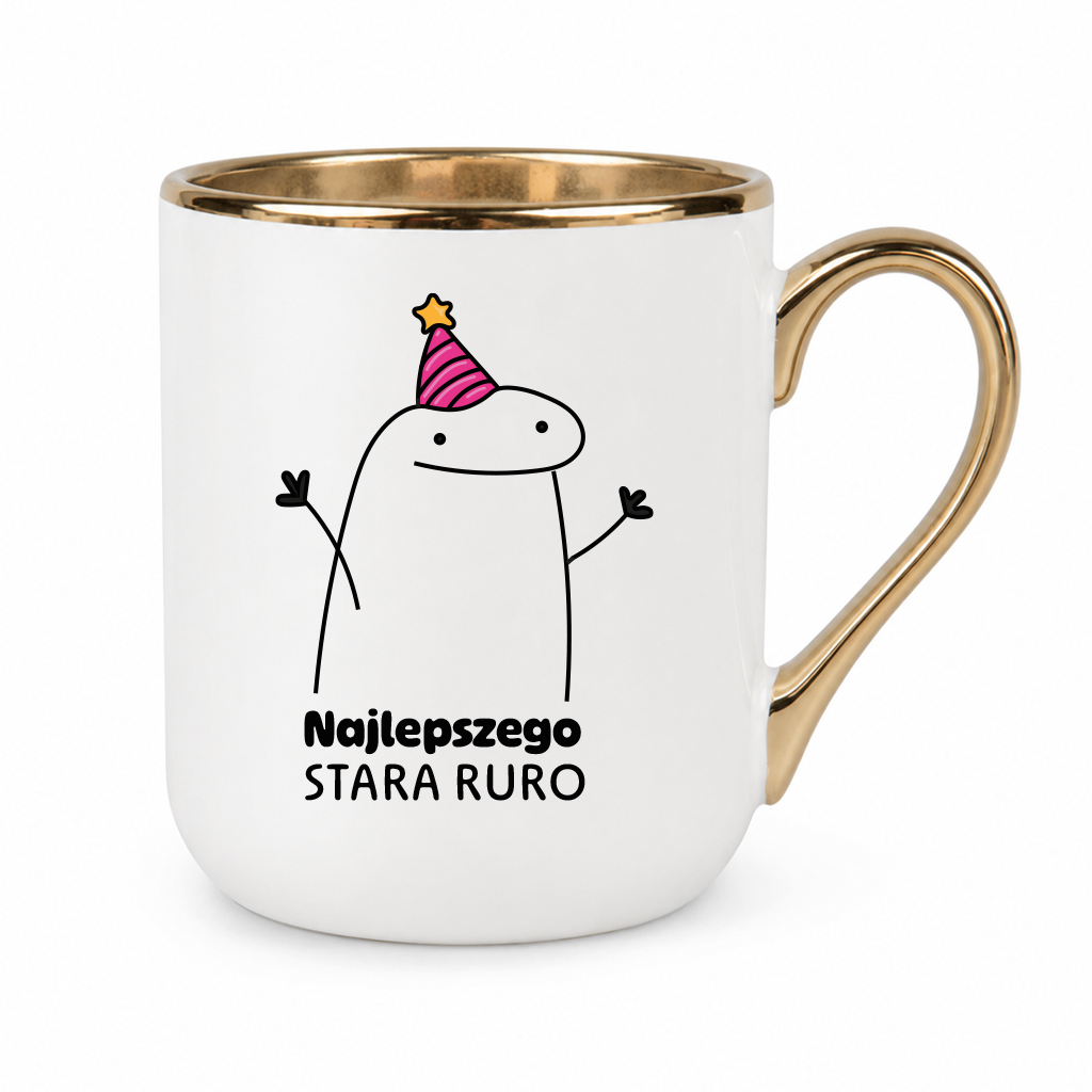 Kubek ✨STYLE✨ z nadrukiem - "Najlepszego stara ruro"