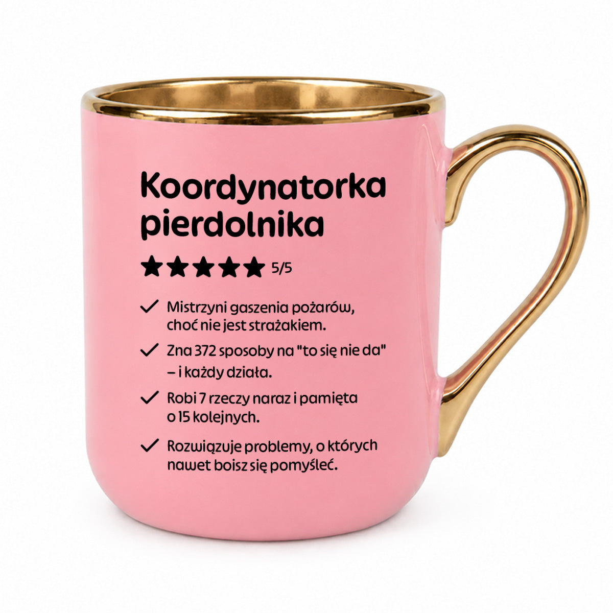 Kubek z nadrukiem "Koordynatorka pierdolnika"