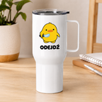 Kubek termiczny z nadrukiem "Odejdź"